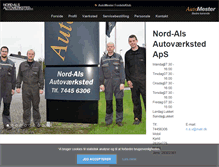 Tablet Screenshot of nord-als-auto.dk